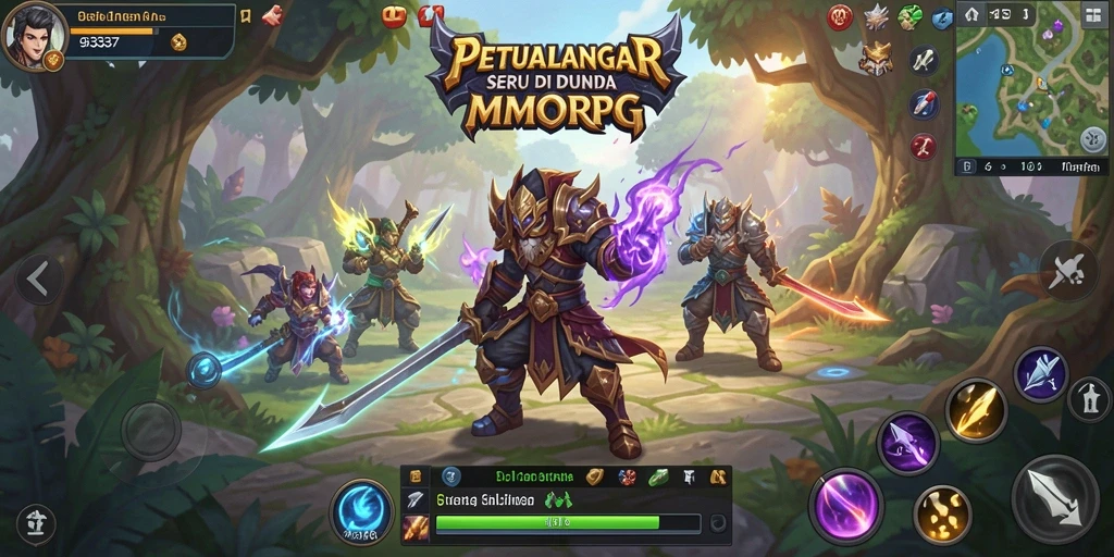 Tampilan gameplay seru dalam dunia MMORPG 93337.