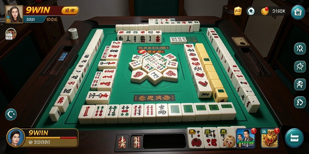 Tampilan gameplay Mahjong yang menantang dan menarik di 9WIN.