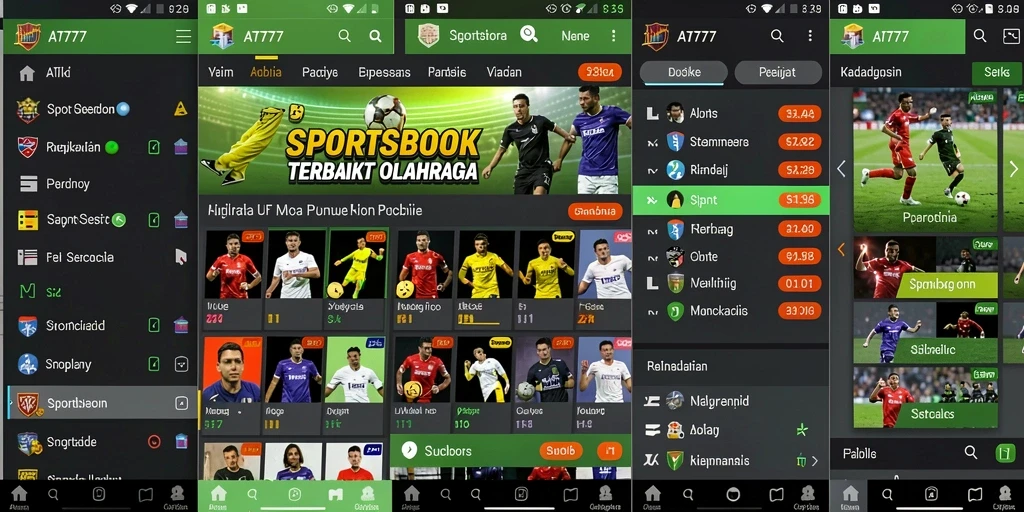 Tampilan gameplay yang menarik dari aplikasi Sportsbook AT777.