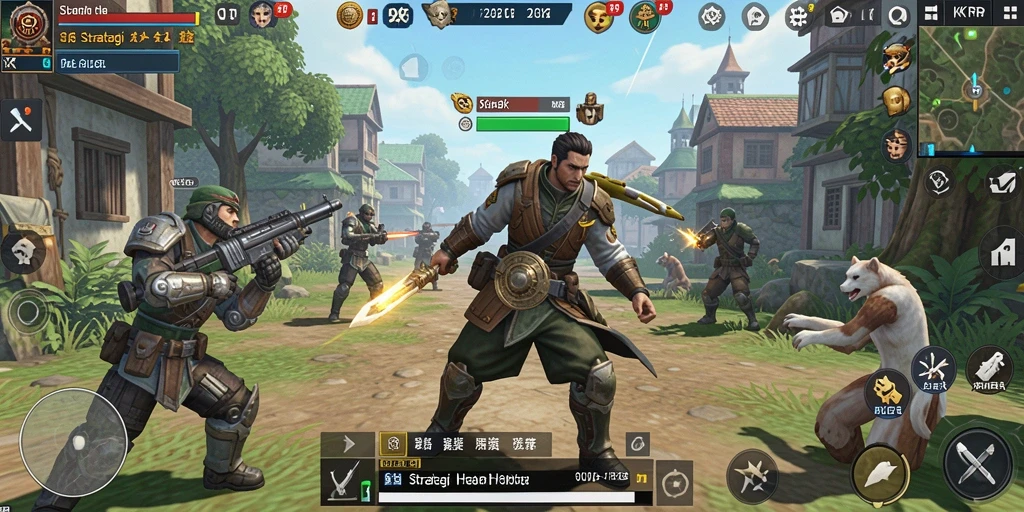 Tampilan gameplay KKRP yang menarik dan strategis.