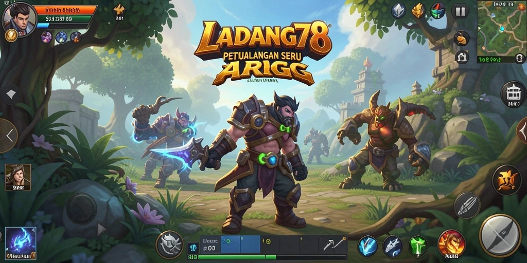 Screenshot LADANG78 menampilkan pertarungan seru dalam dunia ARPG.