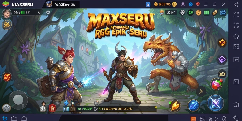 Tampilan fantastis dari gameplay RPG yang mendebarkan.