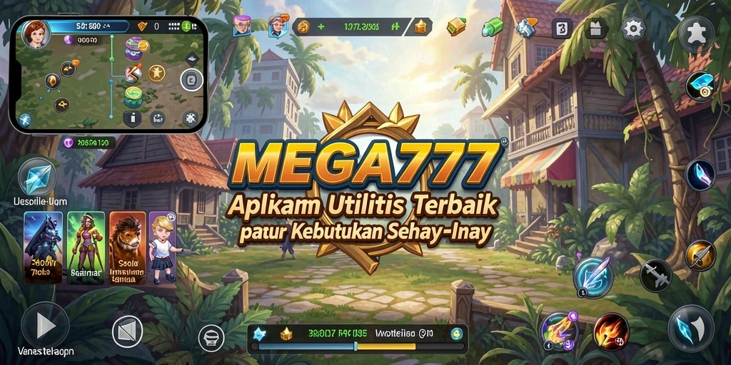 Tangkapan layar MEGA777 menampilkan fungsi utilitas yang sangat mendukung aktivitas sehari-hari.