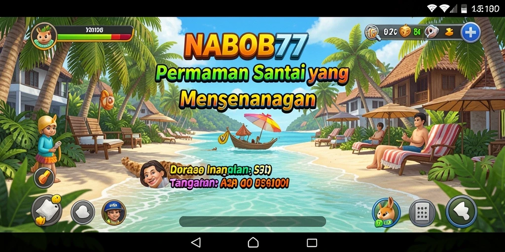 Tampilan gameplay NABOB77 yang penuh warna dan menarik.