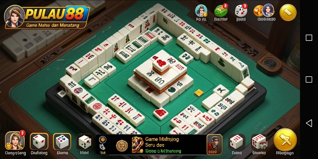 Screenshot gameplay PULAU88 menampilkan serunya permainan Mahjong.