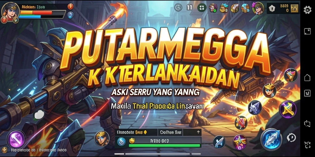 Screenshot gameplay PUTARMEGA yang menampilkan aksi seru dan grafis tinggi.