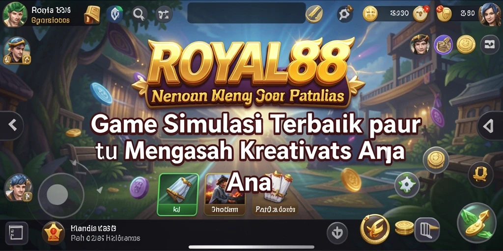 Tampilan menarik gameplay ROYAL88 yang penuh warna dan detail.