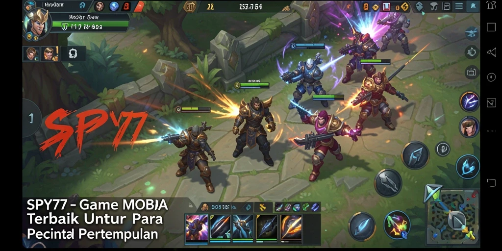 Tampilan gameplay SPY77 yang seru dengan aksi pertempuran intens.